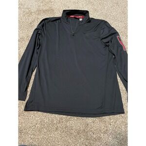 Spyder Active Mens Black 1/4 Zip Long Sleeve Pullover ProWeb Shirt M